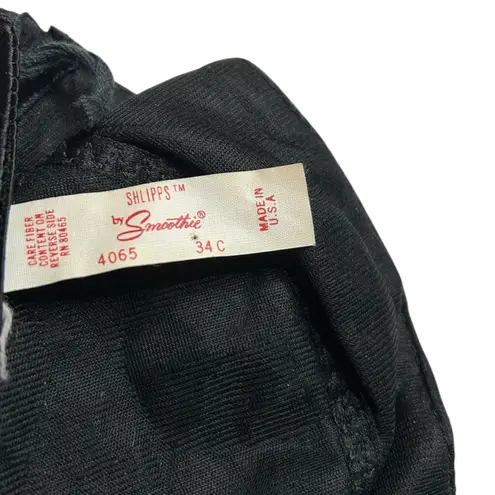 Shlipps by Smoothie Strapless Black Body Shaper Corset | Size 34C | Made in USA