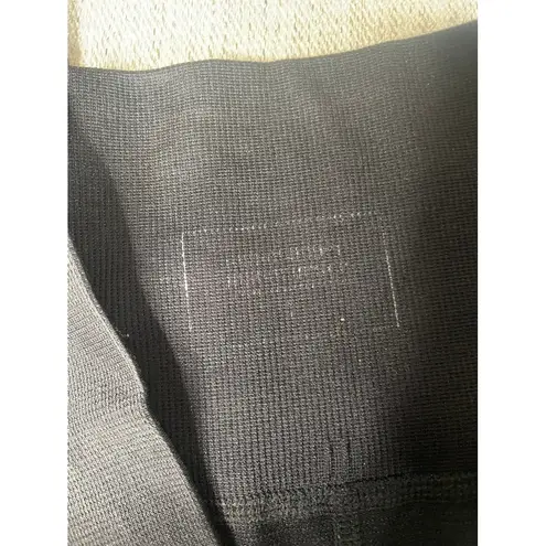 ECHT Black Seamless High Waisted Ribbed Leggings Womens Activewear Small