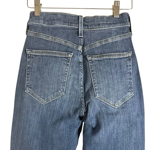 AYR The Super Straight Leg Vroom Vroom Dark Blue High Rise Denim Jeans Size 25