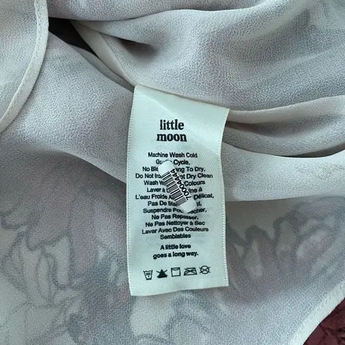 Aritzia Little Moon Floral Lace Camisole Tank Pink Size M