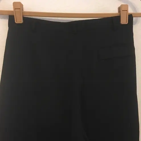 Yansi Fugel black wide leg cropped pant 12