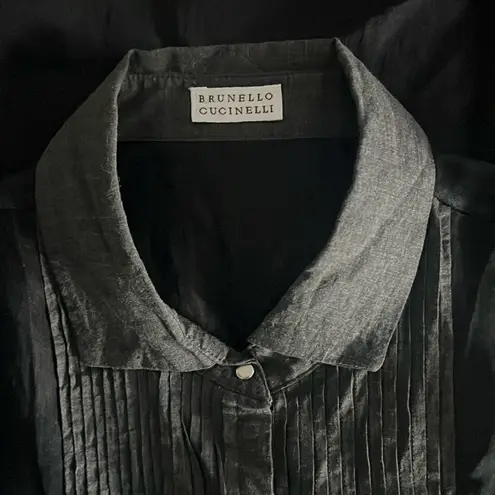 Brunello Cucinelli Sleeveless Black Top, Size M EXCELLENT! $1,180