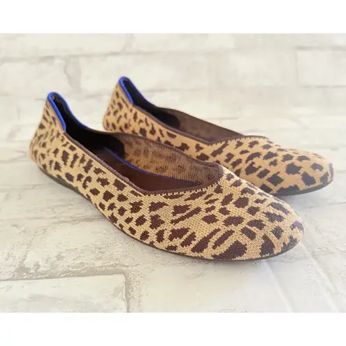 Rothy's The Flat Animal Print Shoes Round Toe Eco Friendly Knit Comfort Sz 11