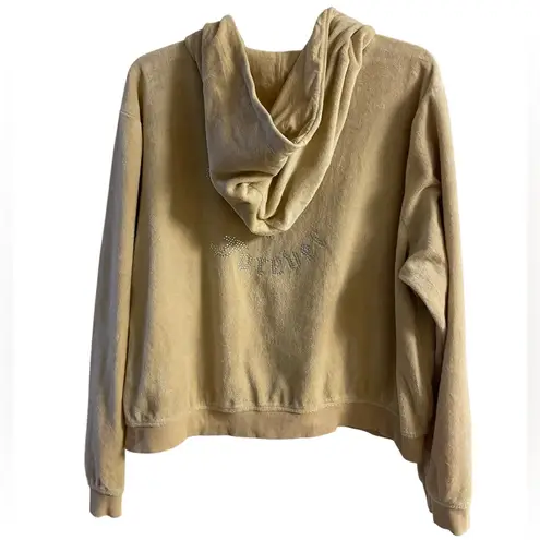 Juicy Couture  & forever 21 cream velour hoodie zip up vintage y2k 3X