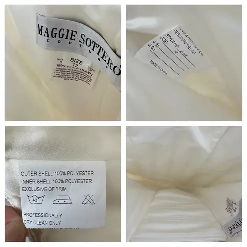 Maggie Sottero Couture Wedding Gown • Sz 12 White