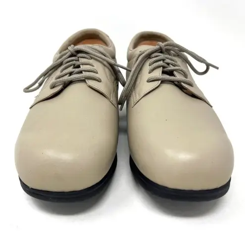 Apex Ambulator Shoes Diabetic Lace Up Leather Walking‎ Tan Neutral Women’s 9