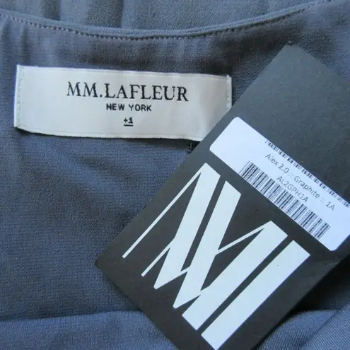 MM.LaFleur NWT Alex 2.0 in Graphite Gray Crepe Sleeveless Sheath Dress +1 $345