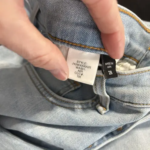 Veronica Beard Jeans Womens 28 Light Wash Debbie 10 Inch Skinny Button Fly USA