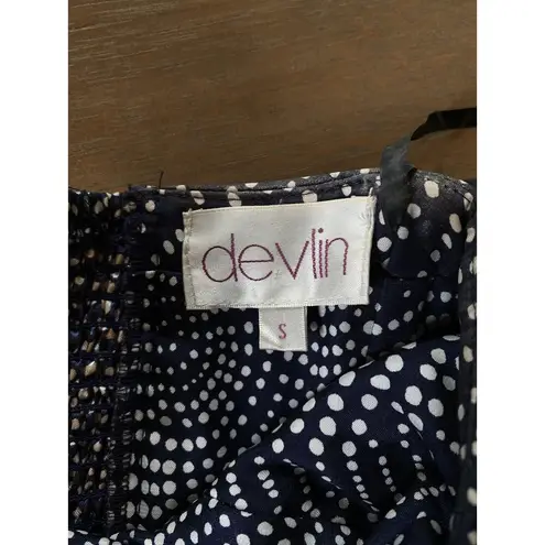 Devlin Dress Size Small Strapless Blue White Quilted Smocked Mini from Nordstrom