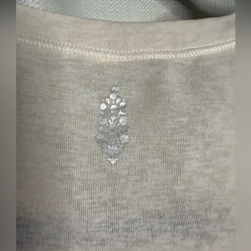 Free People Movement Ivory White Short Sleeve Crop Top