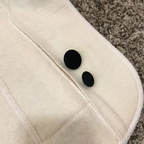 Vintage Wayne Rogers szS cream colored wool blazer jacket with shoulder pads EVC