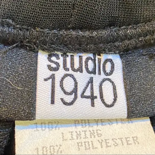 Vintage 90's/Y2K Lined Tie Waist Palazzo Pants Black Size Small