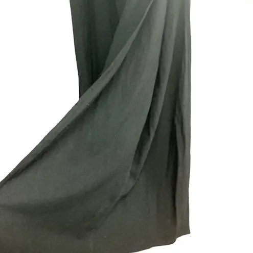 Palazzo Side Split Pants Black Size Large