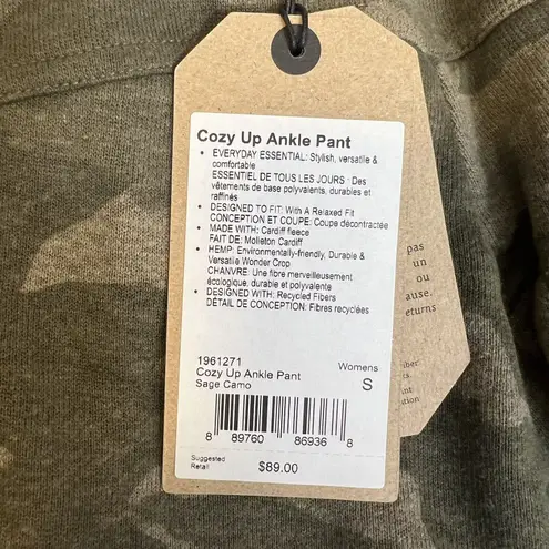 prAna Cozy Up Camo Ankle Pant New Size Small