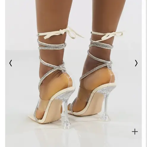 MOVING SALE NIB Public Desire Kim rhinestone heel