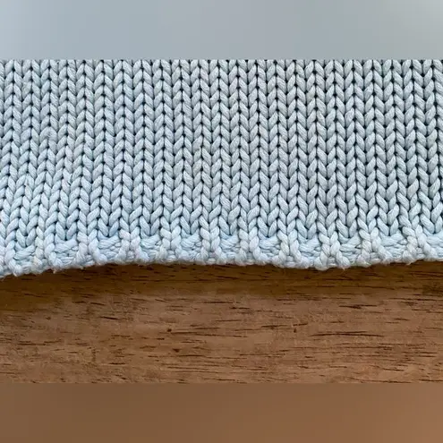 Vintage In Due Time Maternity Sz M Powder Blue Sleeveless Chunky Knit Sweater