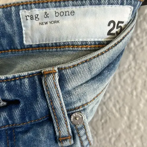 Rag and Bone  Dre Low Rise Slim Boyfriend Jeans Size 25