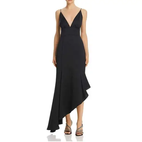 Revolve NEW Keepsake the Label Restore Plunge V-Neck Sleeveless Asymmetrical Gown Dress