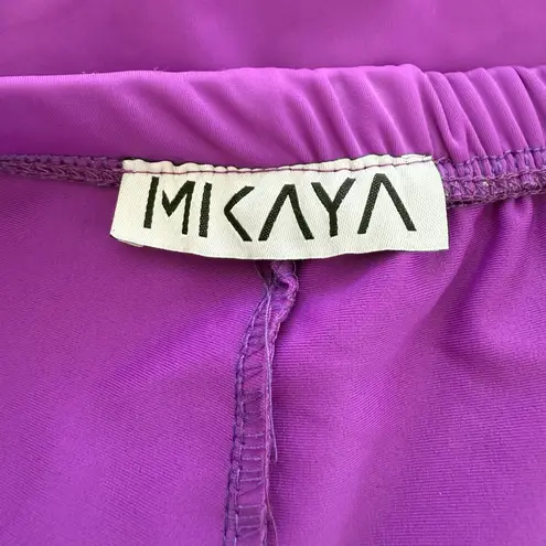 Purple Modest Athletic Skirt Leggings Casual Layering Workout Stretchy Sporty Size XL