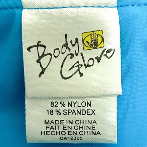 Body Glove Azuro Blue Bali Hipster Bikini Bottom XS NWT Folded Waistband Charm