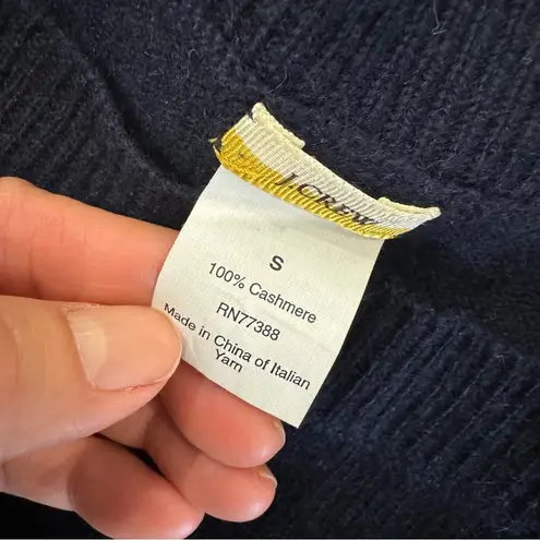J.Crew 100% cashmere sweater in navy blue