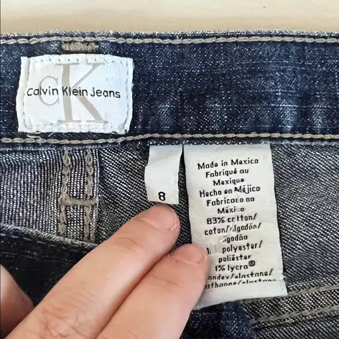 Calvin Klein  Cuffed Crop Jeans Medium Wash Size 8