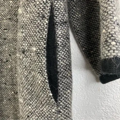 Kassidy Women’s M Tweed Wool Longline Blazer Dress Overcoat Wardrobe Capsule Black Size M