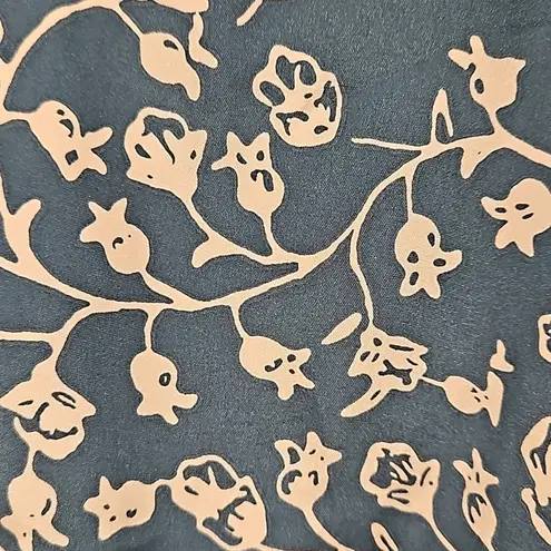 Natalie Martin 💕💕 Ashley Asymmetrical Midi Dress ~ Teal Pomegranite Print Small