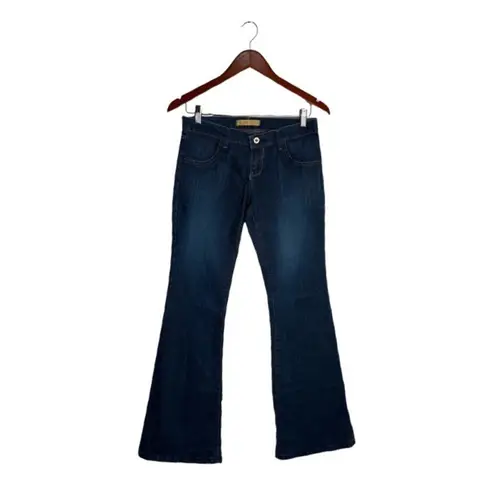 Danesi Jeans Bedazzled Boot Cut Juniors Oversized Fit 28 Waist Low Rise 90s Blue Size undefined