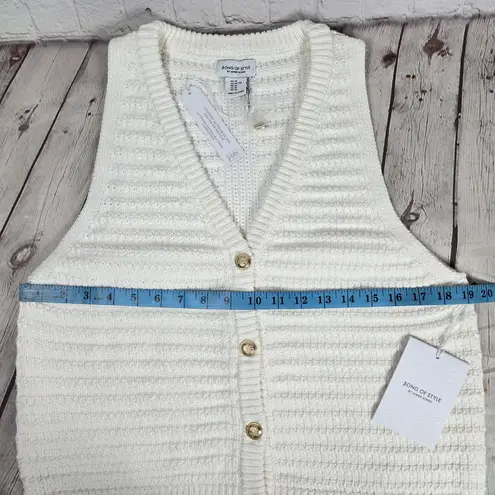 Revolve Song of Style by Aimee Song Lady Knit Sweater Tank Vest XL NWT White