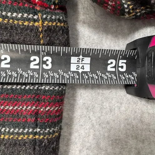 Sag Harbor Vintage Women's Plaid Wool Blend Velvet Collar Blazer Jacket Size 18