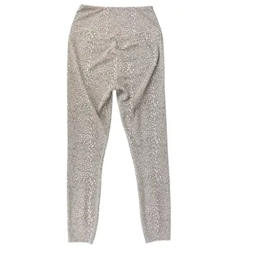 Varley Let’s Move Tan Cluster Leopard 7/8 Leggings Size Small