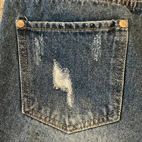 POL  Denim Distressed Cut Off Shorts