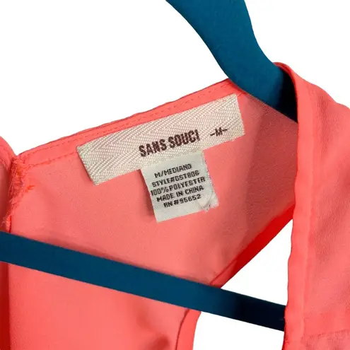 Sans Souci Hot Pink Coral Swing Racerback Tank Top