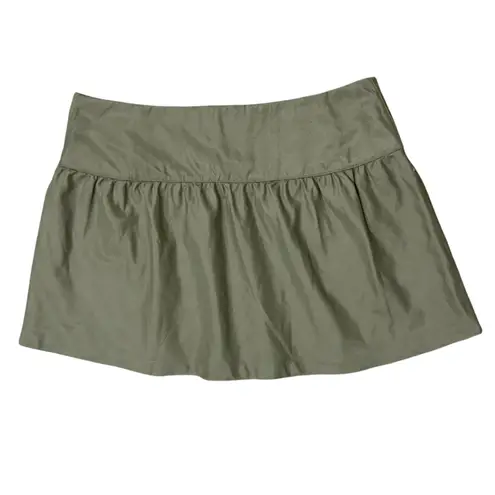 Nike  Golf Women's Dri-fit Olive Green Skirt with Gingham Lining size 16