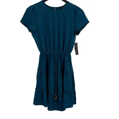 Studio Blue City Tiered Skirt Short Sleeve Dress Size XS New