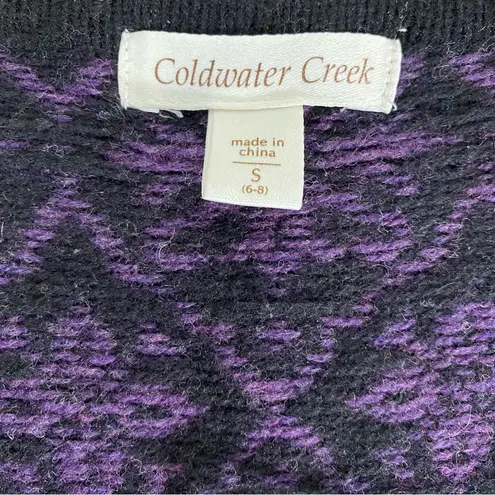 Coldwater Creek Snowflake Fair Isle Cardigan