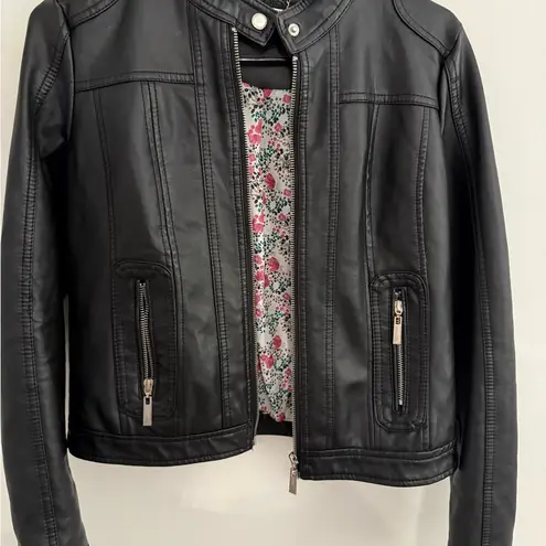 Macy's Women's Black Leather Jacket - Image 1