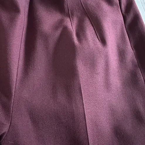 Rena Rowan Burgundy For Saville Straight Leg Closure Zip Side. Fully Lined Sz 14