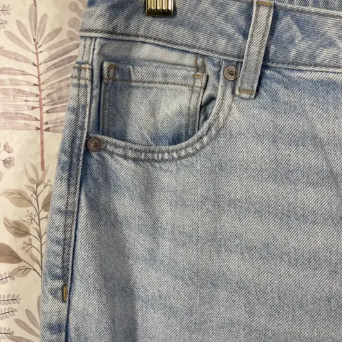 American Eagle Mom Jeans Women's 10 Long Light Wash High Rise Straight Denim NWT Blue Size undefined