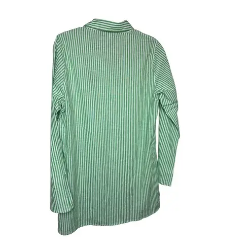 The Lady & the Sailor Side Slit Tunic with "D" Monogram Sz. 3 (US M/L) Green Size L