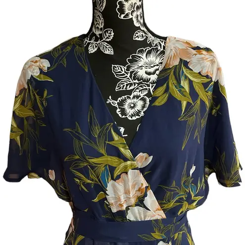 Luxology Blue Floral Dress