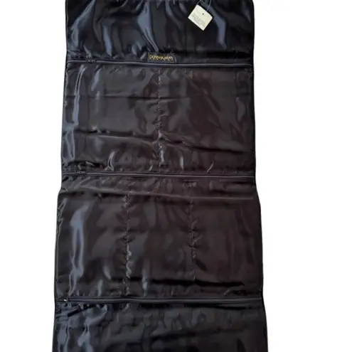 Donna Karan NWT Vintage 80’s Lingerie Travel Bag Black Satin box Glam Hollywood