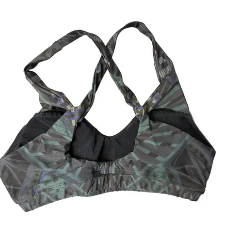 Yoga Democracy Sports Bra Womens Small Green Black Yoga Pilates Gym Strappy NWT - Image 2