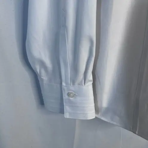 Cutter and Buck White Button Up Dress Shirt Long Sleeve "Elite Producer" Logo LG