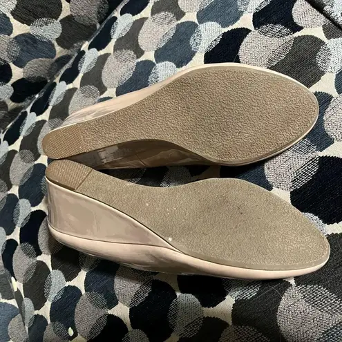 cj banks  Beige Wedges Size 9