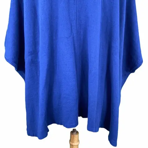 H by Halston Cozy Royal Blue Casual Open Front Knit Cardigan