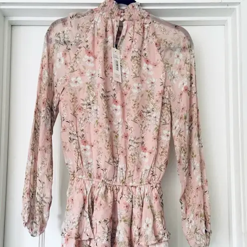 Yumi Kim  Flower Mini Ruffle Dress in Eden Blush Floral Medium NWT Retail $238