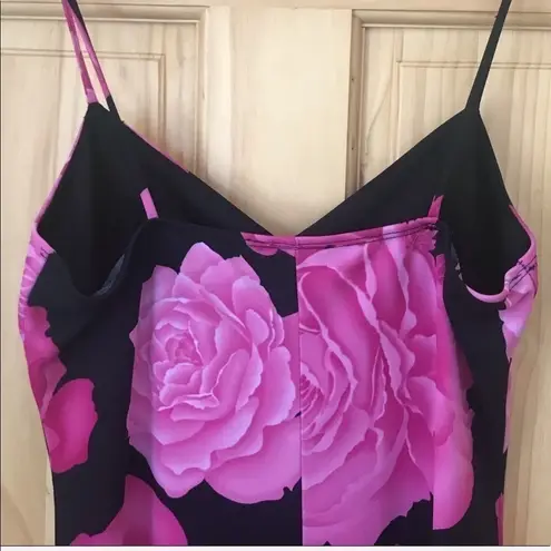 Vintage Rocket Candy Floral spaghetti Strap Dress size medium Pink