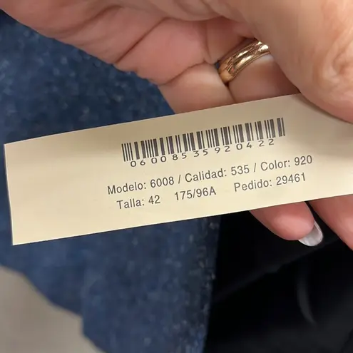 Massimo Dutti Blue Blazer Wool/ Silk Blend Blazer 32